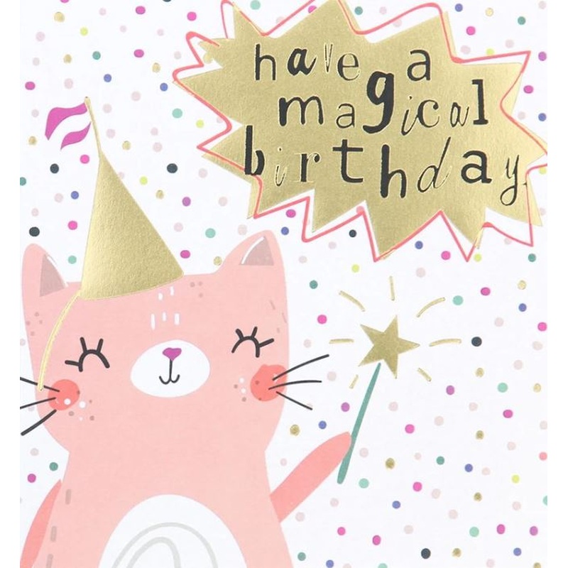 Have A Magical Birthday Fairy Cat