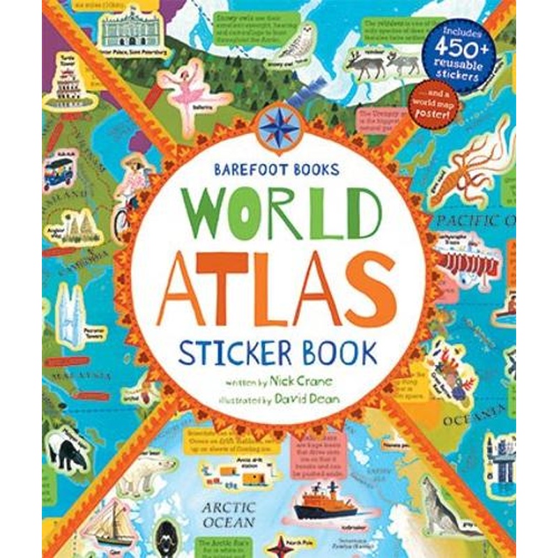 World Atlas Sticker Book