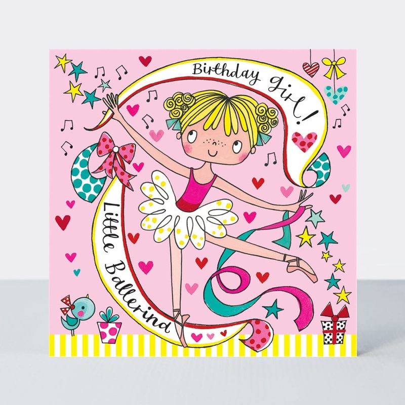 Birthday Girl! Little Ballerina Jigsaw Card