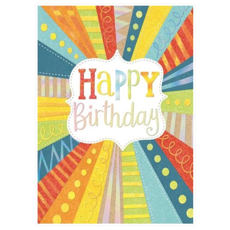 Happy Birthday From Us Retro Card