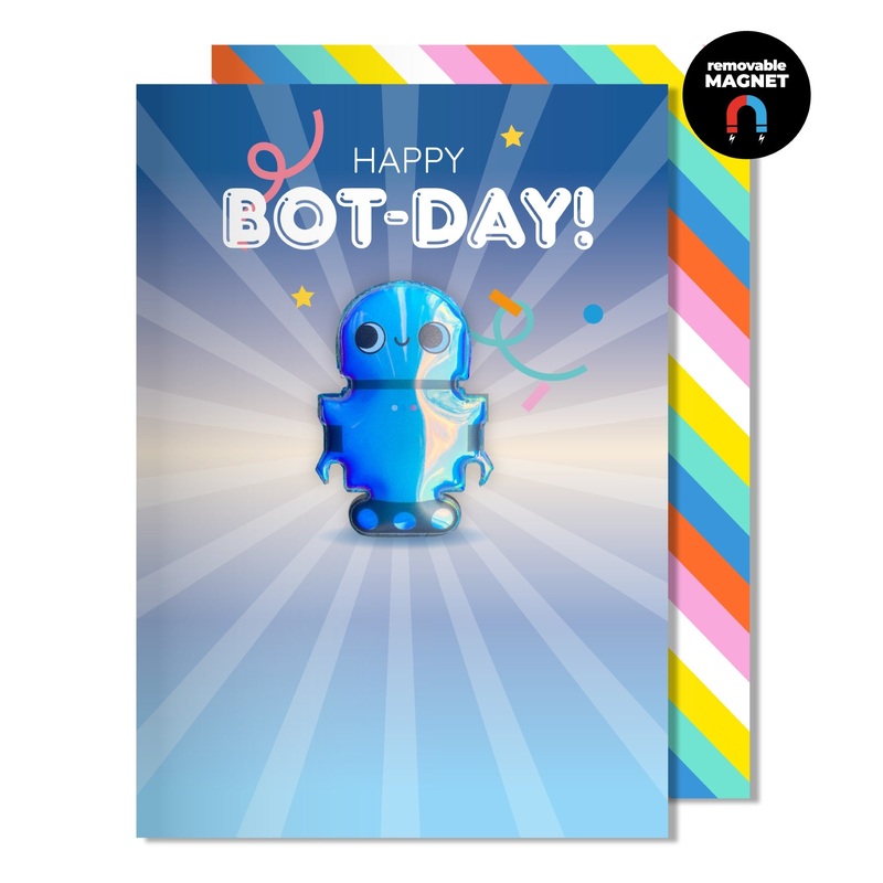 Happy Bot-Day Magnet Card