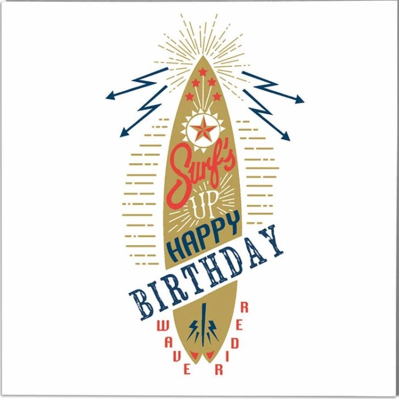 Surf's Up Happy Birthday