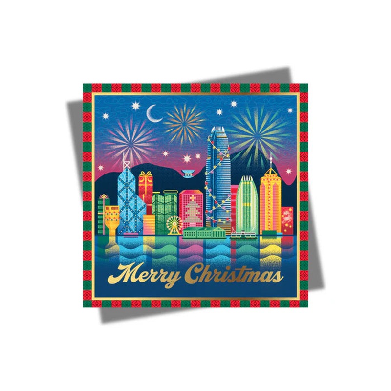 Charity Christmas Card Skyline Reflections (8 Pack)