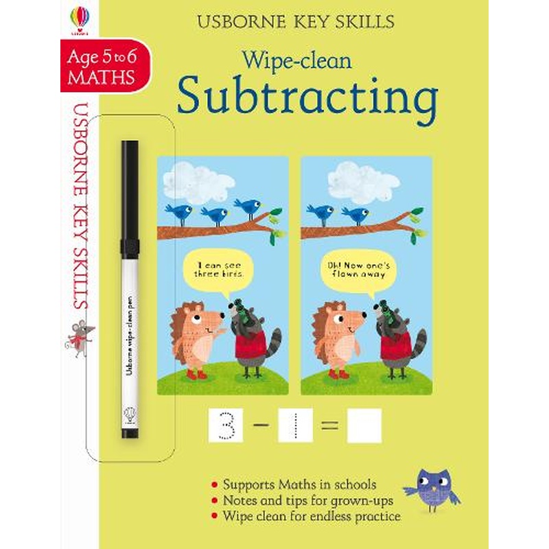 Wipe-clean Subtracting 5-6