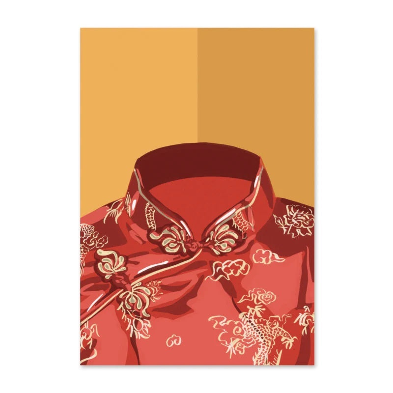 Cheongsam Greeting Card