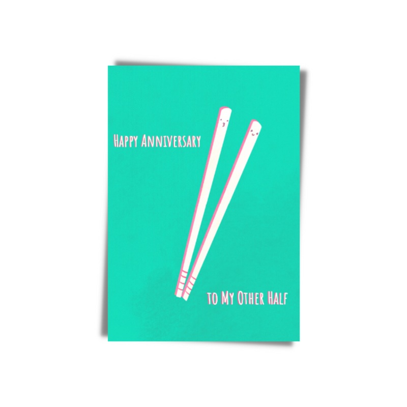 Happy Anniversary To My Other Half Greeting Card