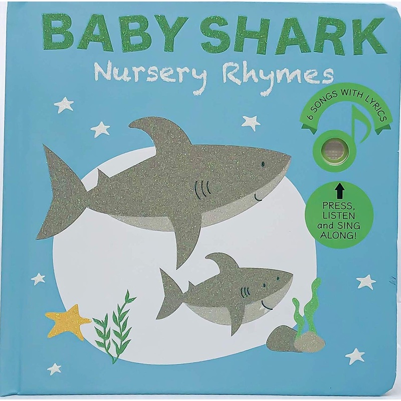 Baby Shark Nursery Rhymes  Sound Book (6 songs with lyrics)