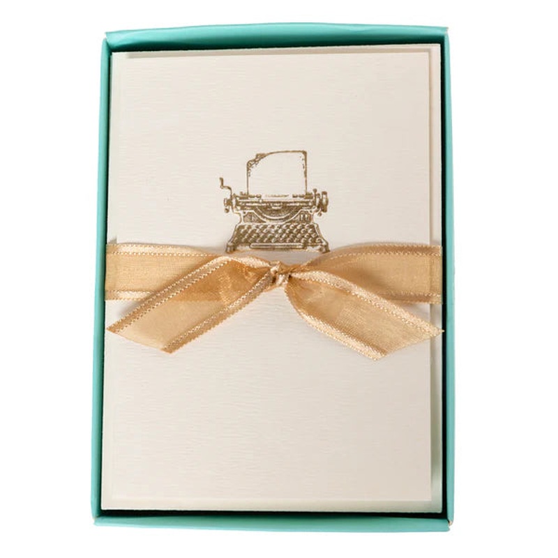 Typewriter La Petite PresseBlank Boxed Cards 10Ct