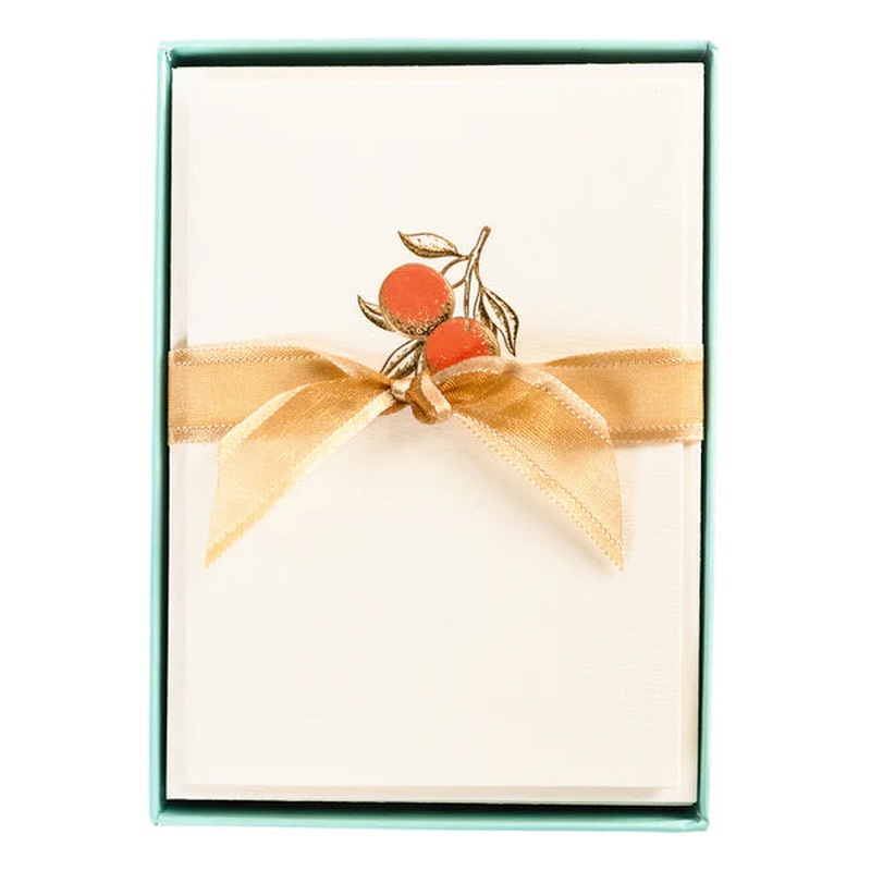 Blank Boxed Cards Oranges La Petite Presse 10Ct