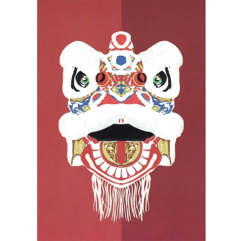Lion Dance Greeting Card