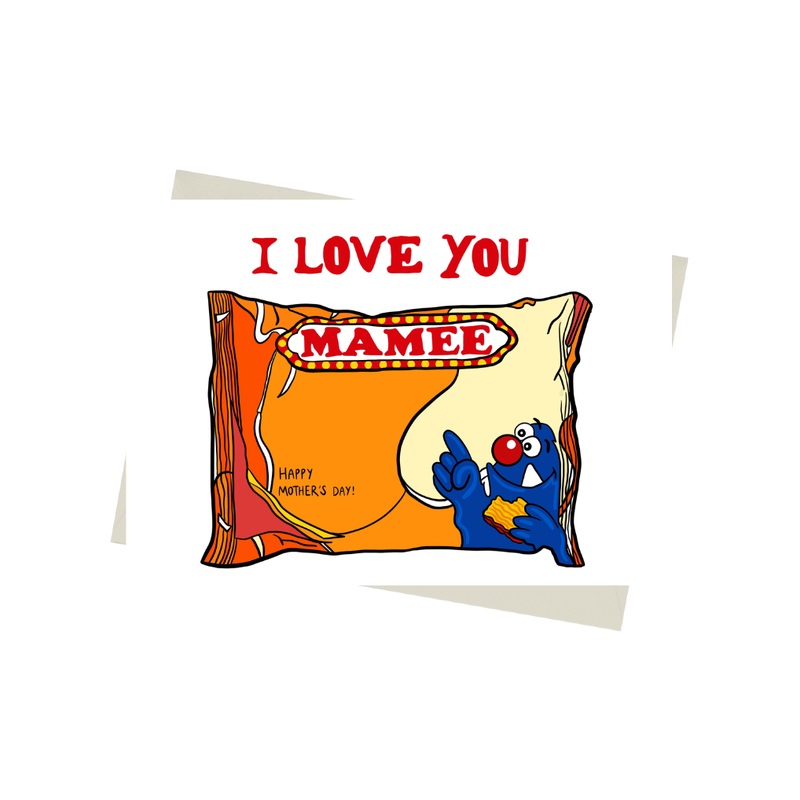 I Love You Mamee Card
