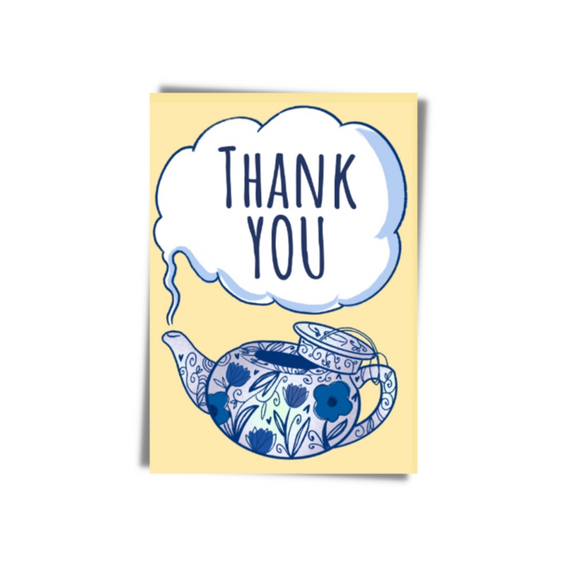 Thank You Teapot Greeting Card