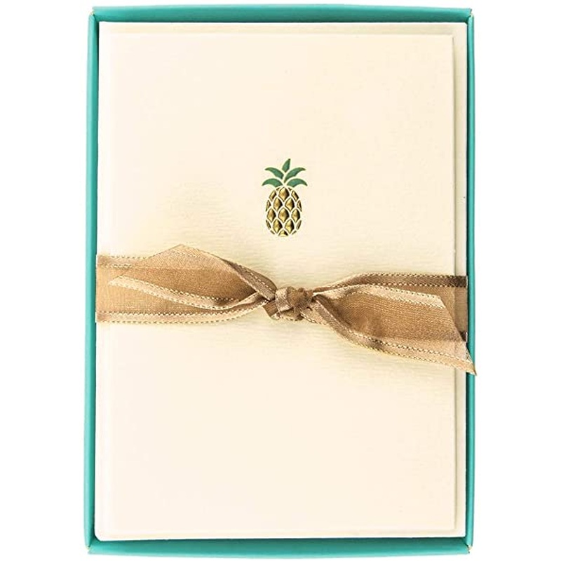 Pineapple La Petite Presse Blank Boxed Cards 10Ct