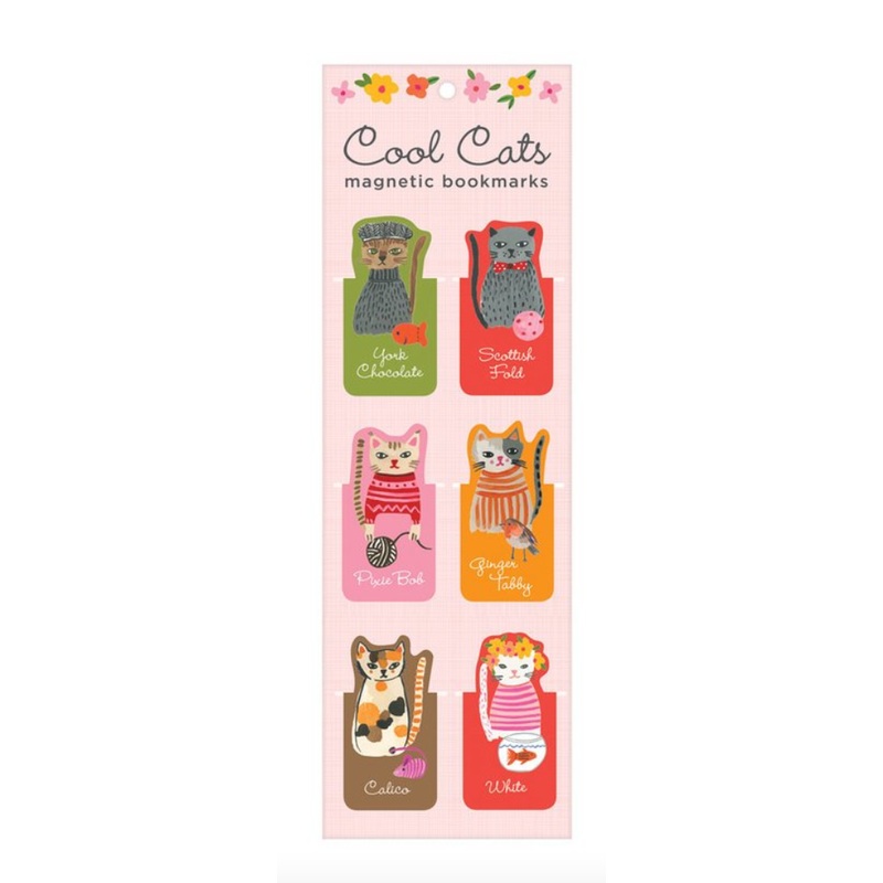 Cool Cats Magnetic Bookmarks