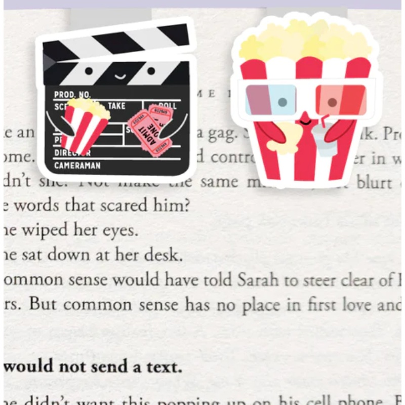 Mini Magnetic Bookmarks - Movies (2-pack)