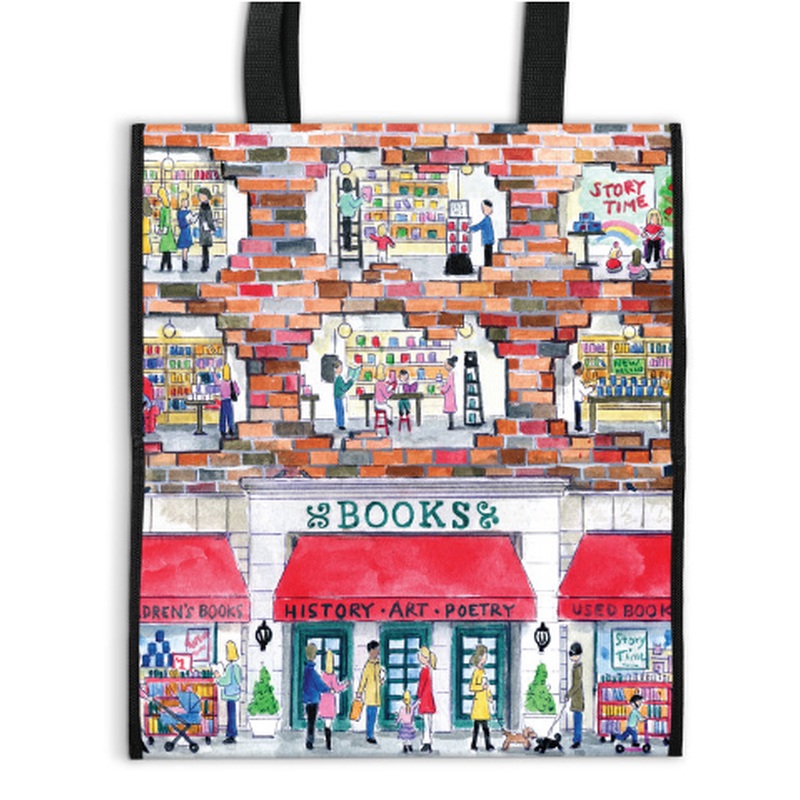 Michael Storrings A Day at the Bookstore Reusable Tote