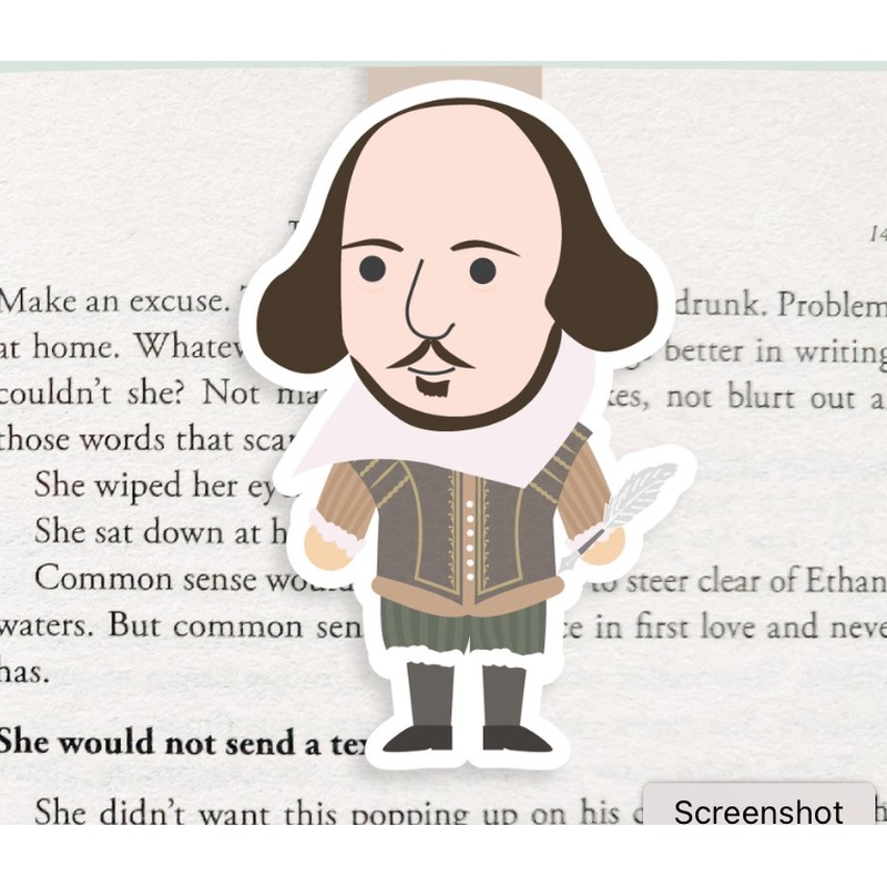 Jumbo Magnetic Bookmarks - William Shakespeare