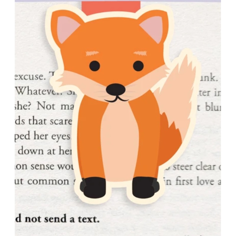Jumbo Magnetic Bookmark - Fox