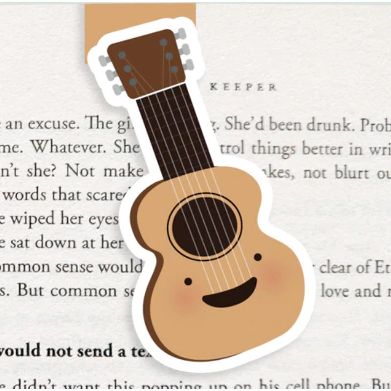 Jumbo Magnetic Bookmark - Guitar