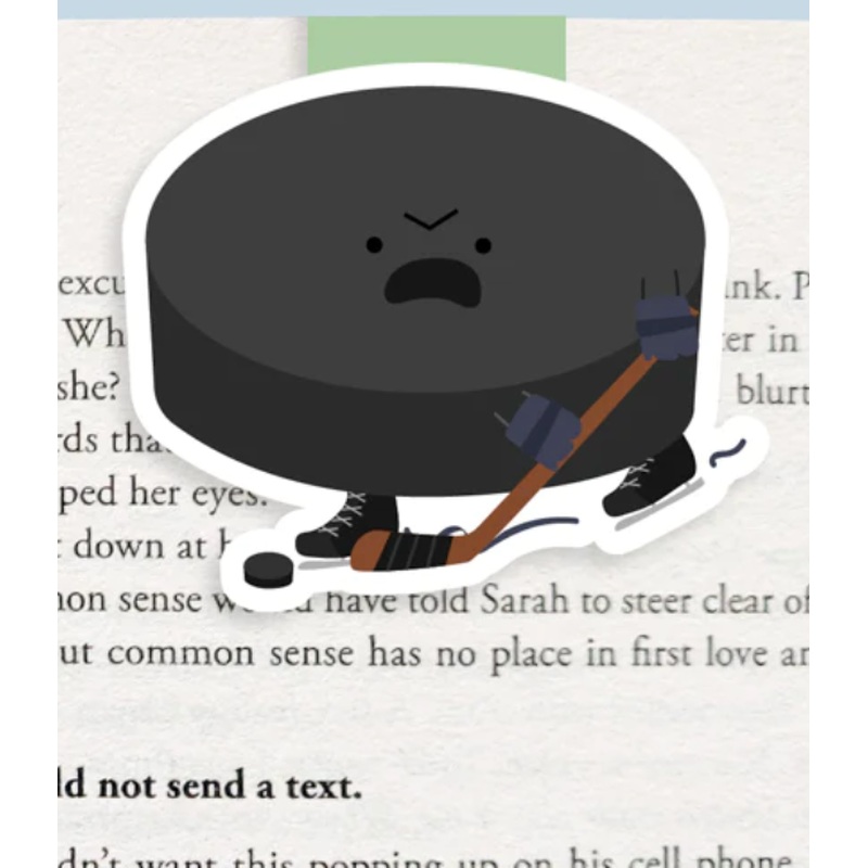 Jumbo Magnetic Bookmark - Hockey Puck