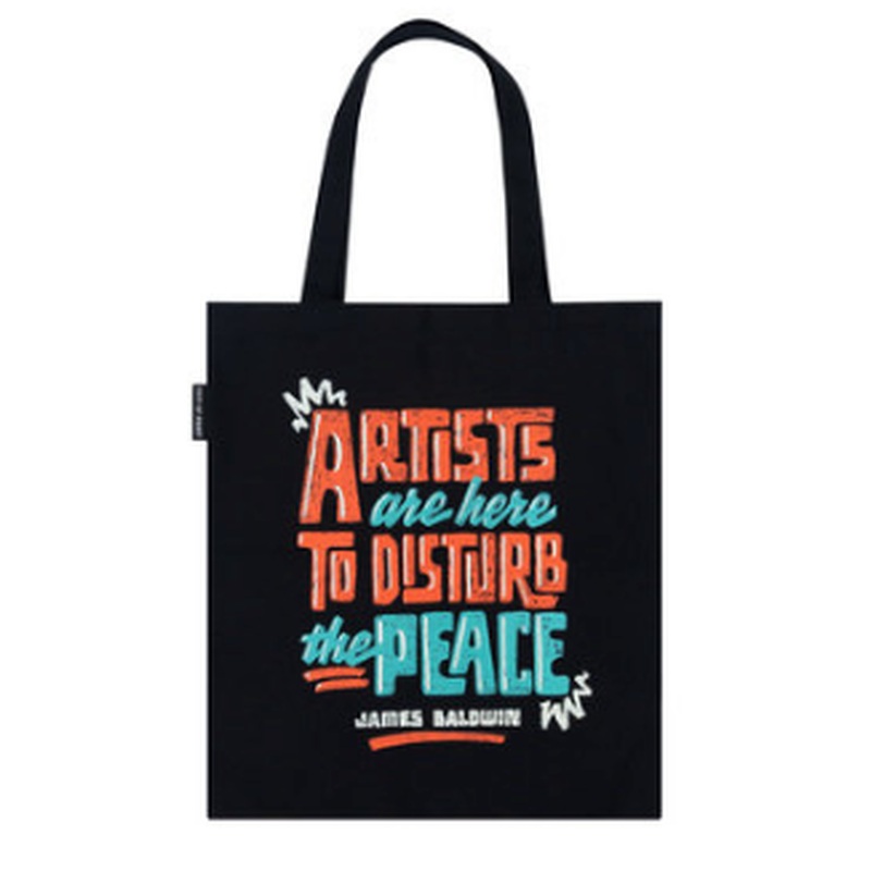 James Baldwin: Artists Are Here to Disturb the Peace Tote Bag