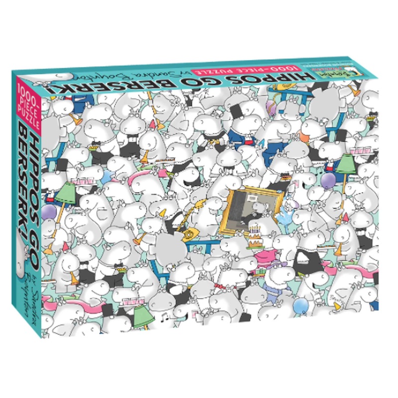 Hippos Go Berserk! 1000 Piece Puzzle