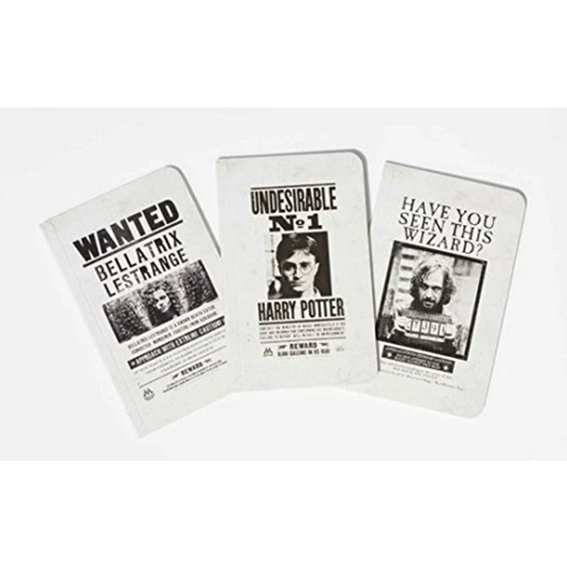 Harry Potter Wanted Posters Pocket Notebook Collection (Set of 3)