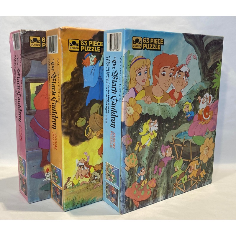 Set of Three The Black Cauldron Jigsaw Puzzles