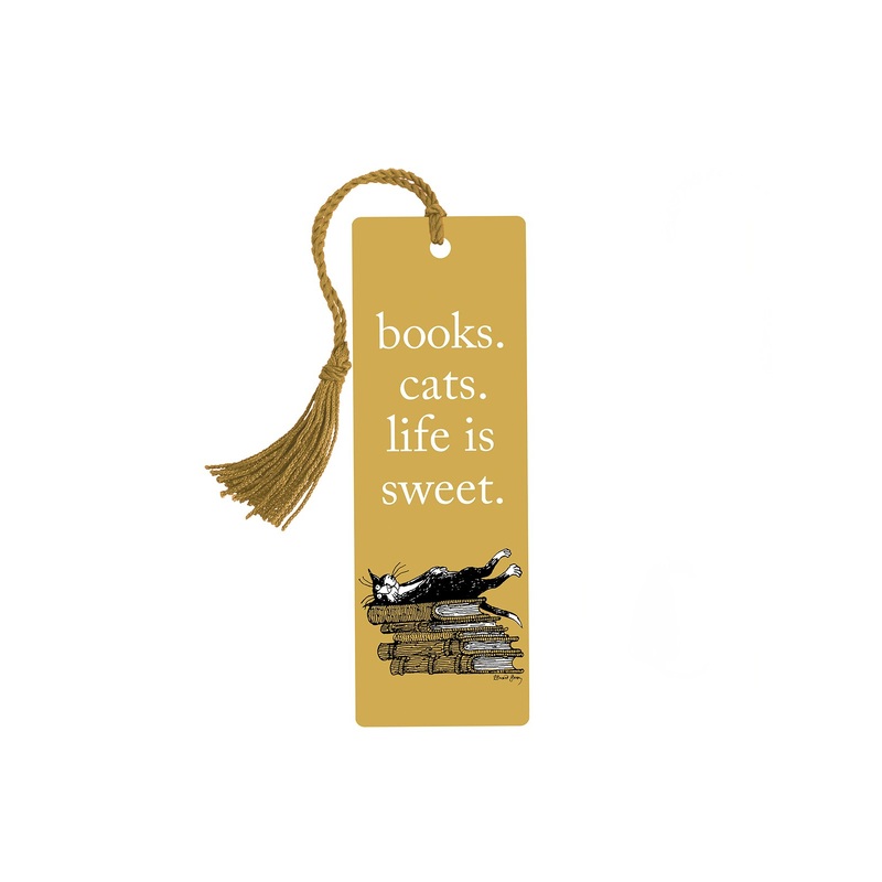 Books. Cats. Life is Sweet. Bookmark
