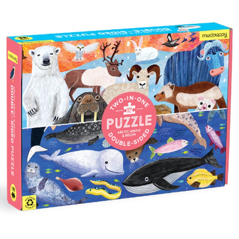 Arctic Above & Below 100 Piece Double-Sided Puzzle