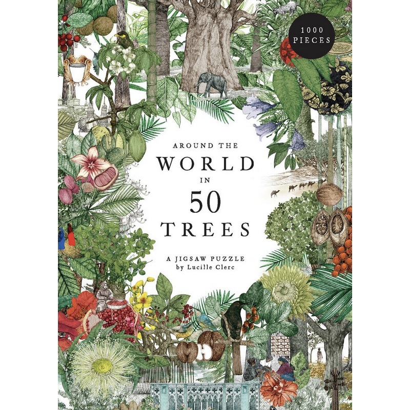 Around the World in 50 Trees 1000 Piece Puzzle