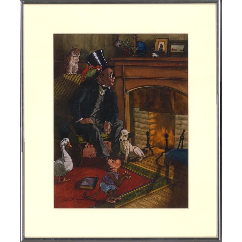 Dr. Dolittle Surrounded by Animals