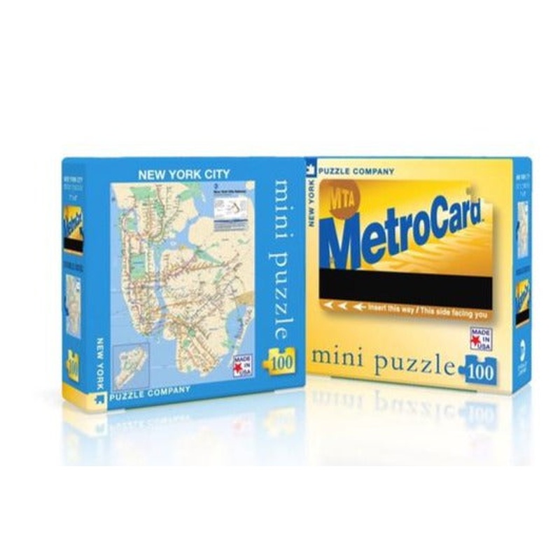 New York Subway Map Mini 100 Piece Puzzle