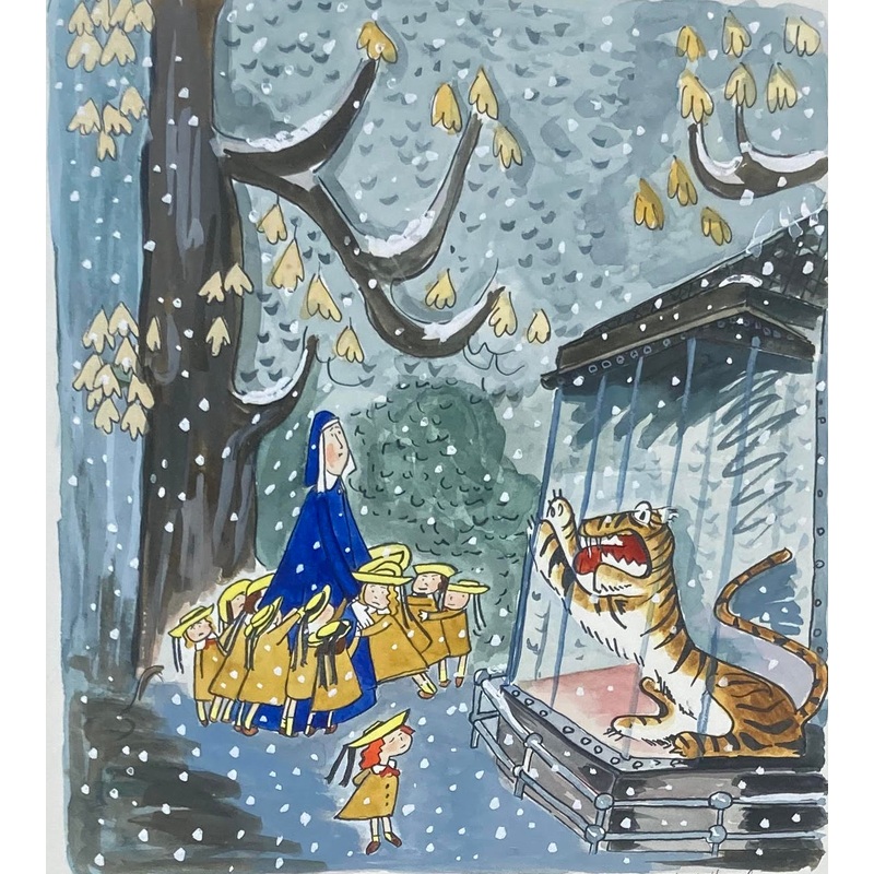 To the Tiger in the Zoo, Madeline Just Said "Pooh Pooh"