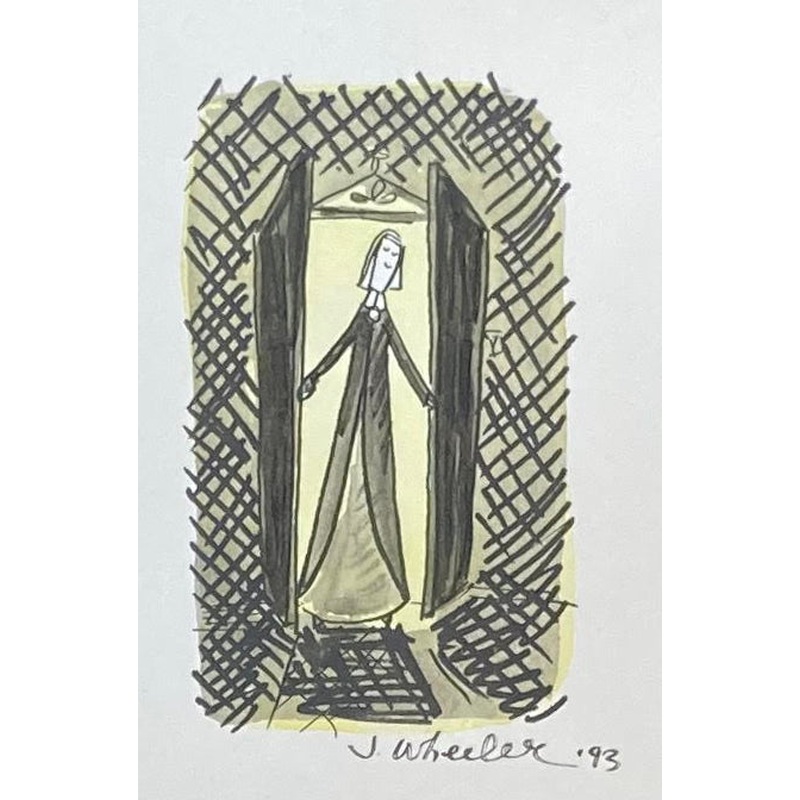 Ms. Clavel in the Doorway