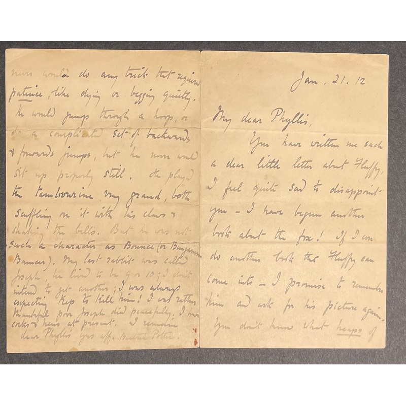 Beatrix Potter Autograph Letter Signed