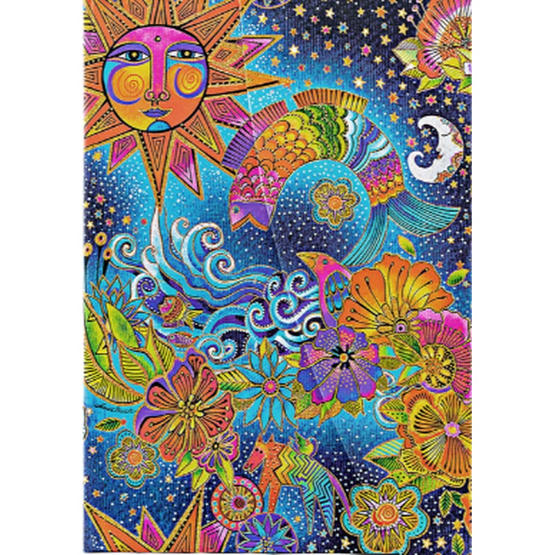 Celestial Magic, Whimsical Creations, Hardcover Journals, Midi, Lined, Wrap, 144 Pg, 120 GSM