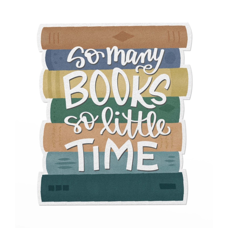 Book Stack Sticker