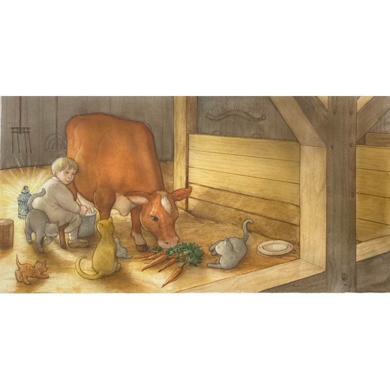 Almanzo Milks the Cow