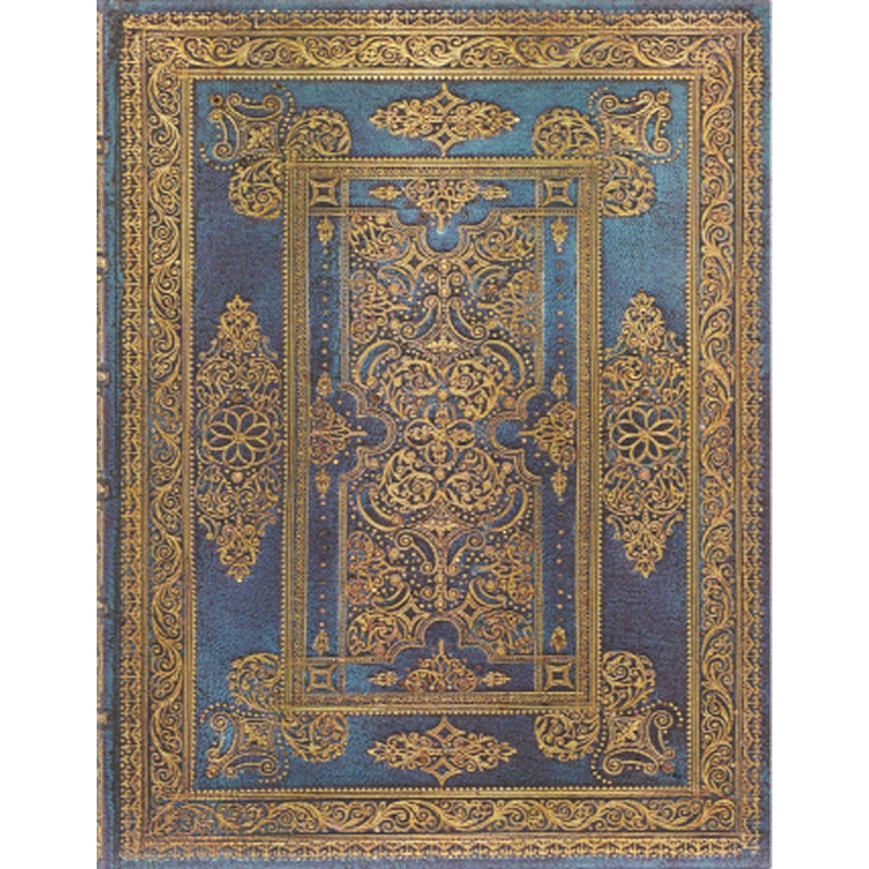 Blue Luxe, Luxe Design, Hardcover Journal, Ultra, Lined, Elastic Band Closure, 144 Pg, 120 GSM